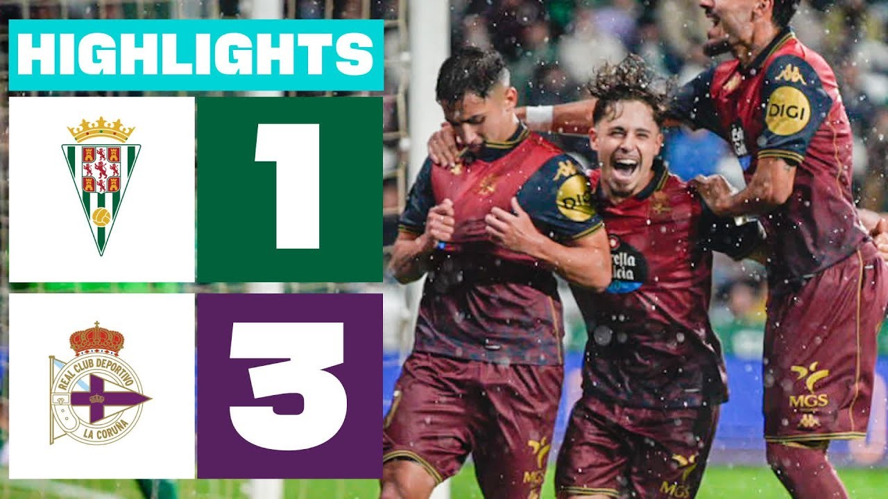 #ไฮไลท์ฟุตบอล [ คอร์โดบ้า 1 - 3 เดปอร์ติโบ ลา คอรุนญ่า ] อเดลันเต้ สเปน 2025/17.11.68