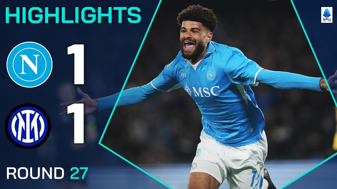 #ไฮไลท์ฟุตบอล [ นาโปลี 1 - 1 อินเตอร์ มิลาน ] กัลโช่ เซเรียอา อิตาลี 2025/2.3.68