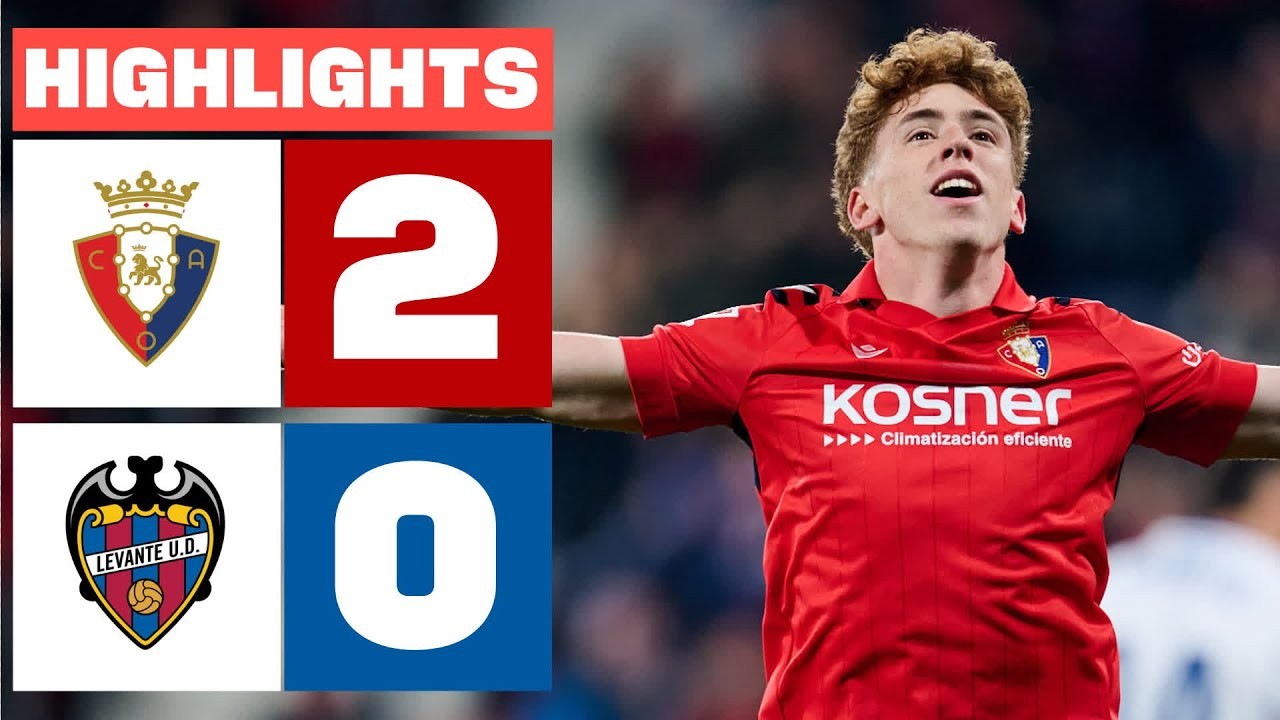 #ไฮไลท์ฟุตบอล [ โอซาซูน่า 2 - 0 เลบานเต้ ] ลาลีก้า สเปน 2025/9.12.68